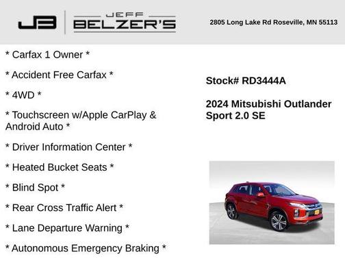 2024 Mitsubishi Outlander Sport 2.0 SE