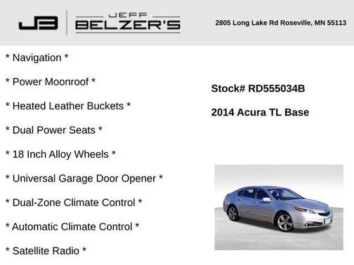 2014 Acura TL Technology