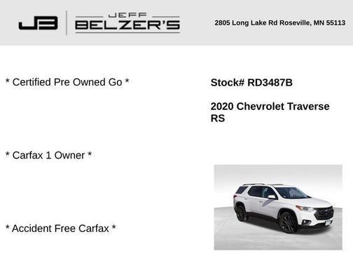 2020 Chevrolet Traverse RS