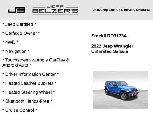 2022 Jeep Wrangler Unlimited Sahara