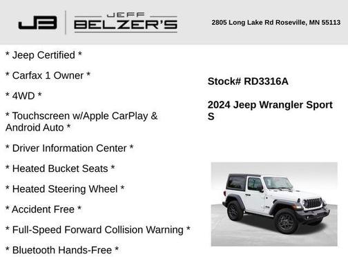 2024 Jeep Wrangler Sport
