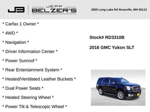 2016 GMC Yukon SLT