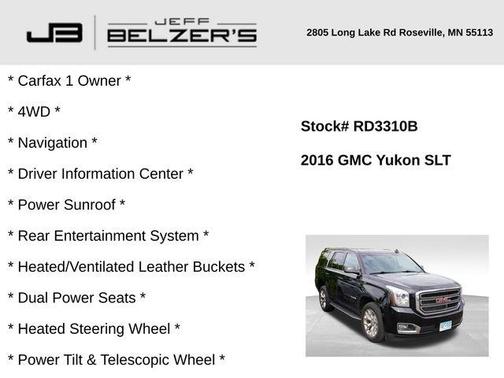 2016 GMC Yukon SLT