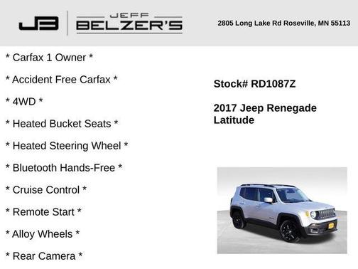 2017 Jeep Renegade Latitude