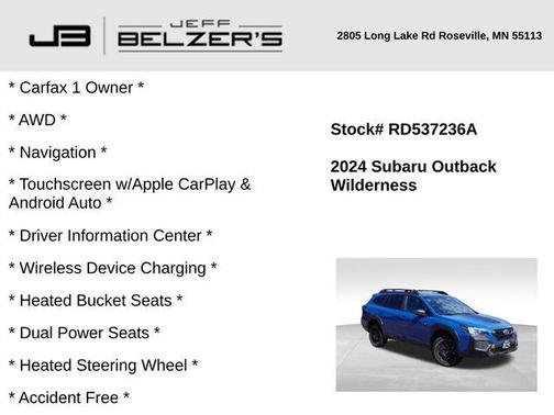 2024 Subaru Outback Wilderness