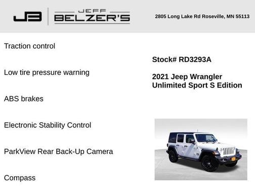 2021 Jeep Wrangler Unlimited Sport