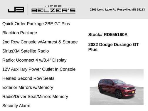 2022 Dodge Durango GT