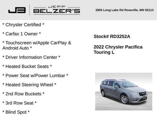 2022 Chrysler Pacifica Touring-L