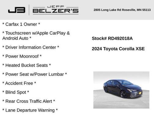 2024 Toyota Corolla XSE