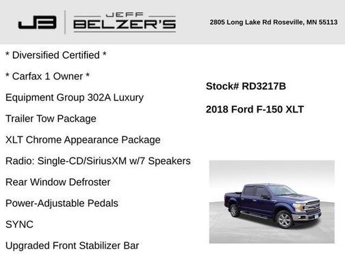 2018 Ford F-150 XLT