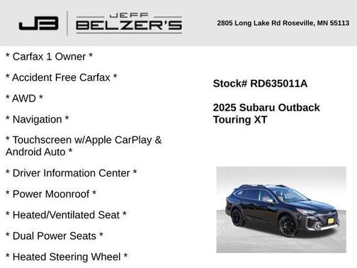 2025 Subaru Outback Touring XT