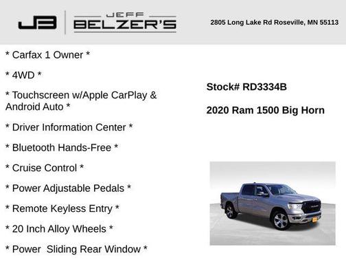 2020 RAM 1500 Big Horn