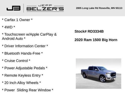 2020 RAM 1500 Big Horn
