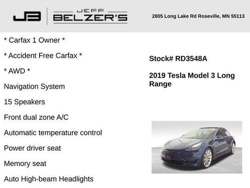 2019 Tesla Model 3 Long Range