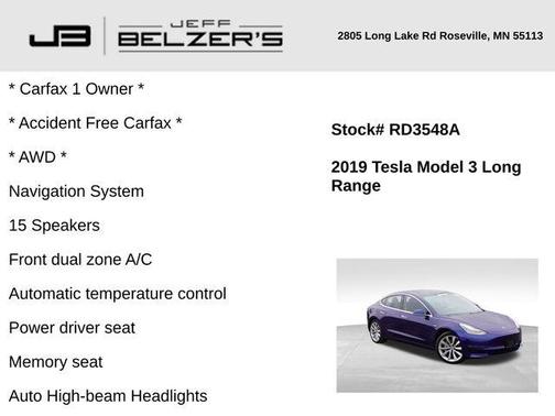 2019 Tesla Model 3 Long Range