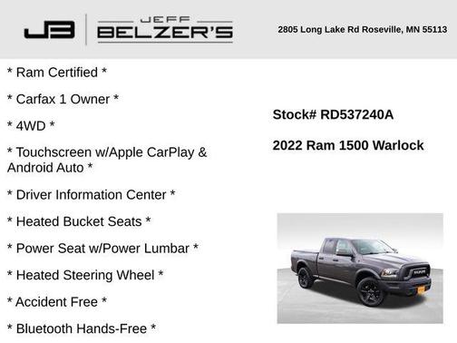 2022 RAM 1500 Classic SLT