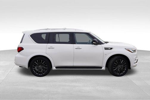 Moonstone White 2020 INFINITI QX80 Luxe