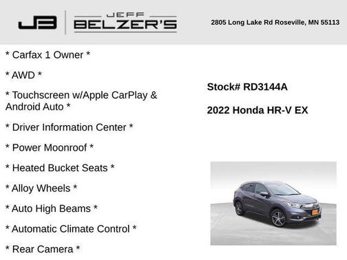 2022 Honda HR-V EX