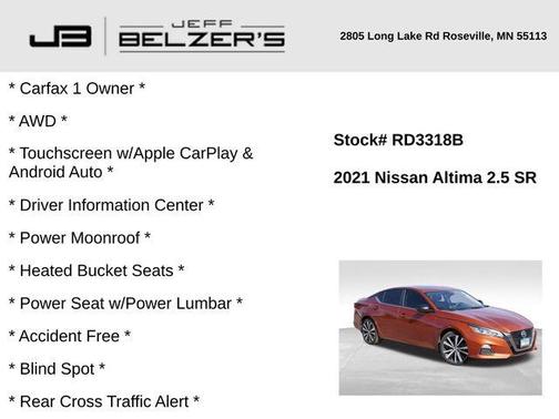 2021 Nissan Altima 2.5 SR