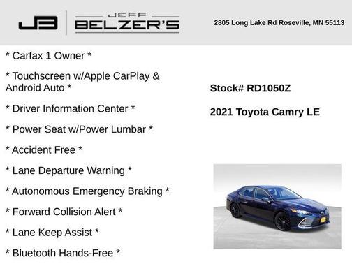 2021 Toyota Camry LE