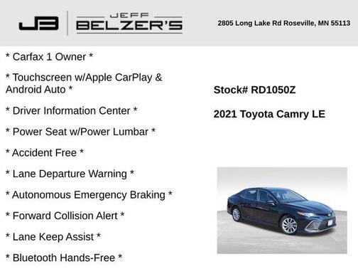 2021 Toyota Camry LE