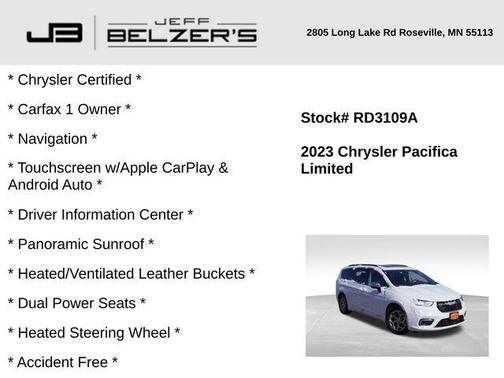 2023 Chrysler Pacifica Limited