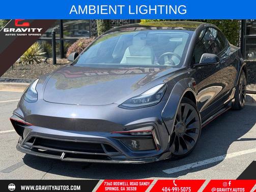 Gray 2022 Tesla Model 3 Performance