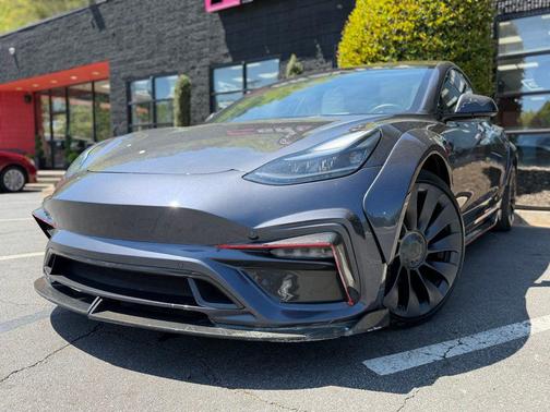 Gray 2022 Tesla Model 3 Performance
