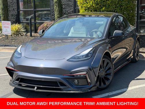 Gray 2022 Tesla Model 3 Performance