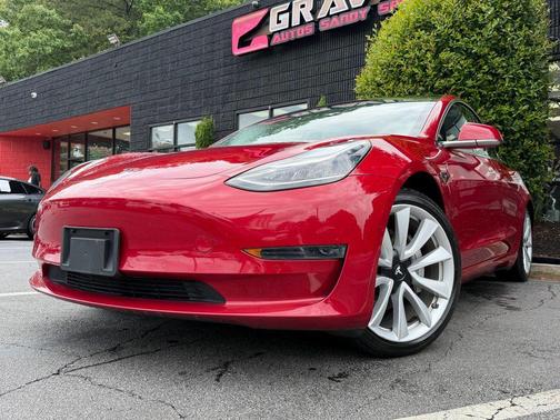 Red Multi-Coat 2019 Tesla Model 3 Long Range