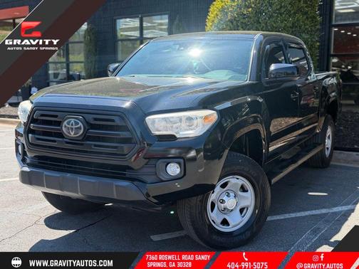 Midnight Black Metallic 2018 Toyota Tacoma SR