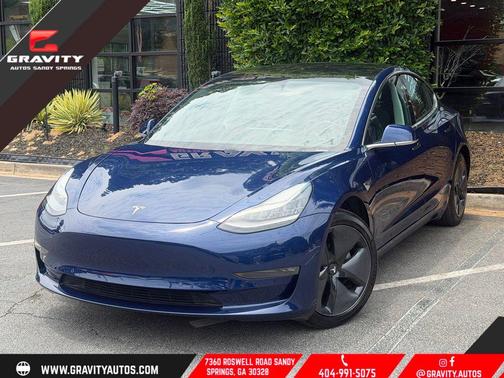 Deep Blue Metallic 2018 Tesla Model 3 Long Range