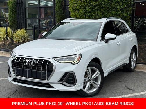 Glacier White Metallic 2022 Audi Q3 45 S line Premium Plus