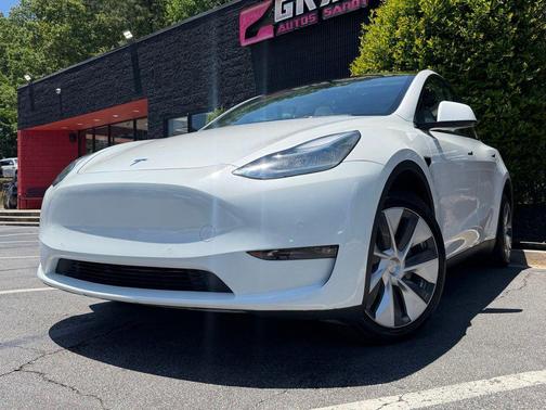 Pearl White Multi-Coat 2021 Tesla Model Y Long Range Dual Motor All-Wheel Drive