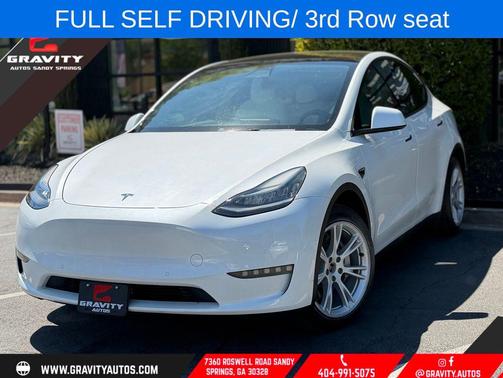Pearl White Multi-Coat 2022 Tesla Model Y Long Range Dual Motor All-Wheel Drive