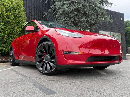 Red Multi-Coat 2020 Tesla Model Y Performance Dual Motor All-Wheel Drive