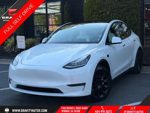 Pearl White Multi-Coat 2020 Tesla Model Y Long Range Dual Motor All-Wheel Drive