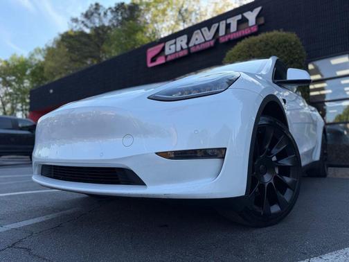 Pearl White Multi-Coat 2020 Tesla Model Y Long Range Dual Motor All-Wheel Drive