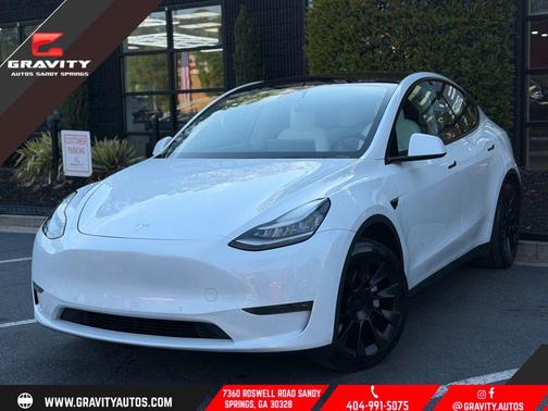 Pearl White Multi-Coat 2020 Tesla Model Y Long Range Dual Motor All-Wheel Drive