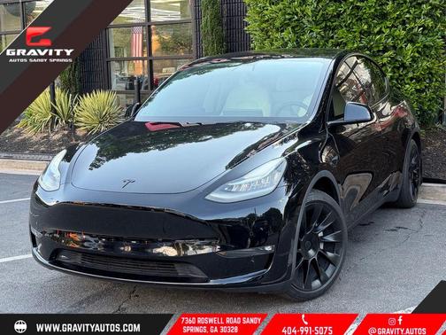 Solid Black 2021 Tesla Model Y Long Range Dual Motor All-Wheel Drive