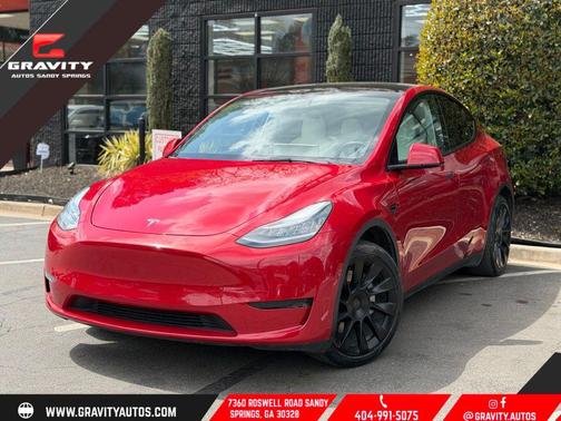 Red Multi-Coat 2021 Tesla Model Y Long Range