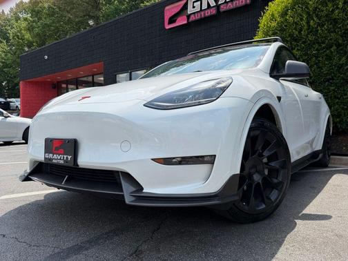 Pearl White Multi-Coat 2023 Tesla Model Y Long Range Dual Motor All-Wheel Drive