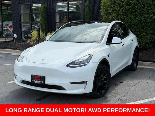 Pearl White Multi-Coat 2021 Tesla Model Y Long Range Dual Motor All-Wheel Drive