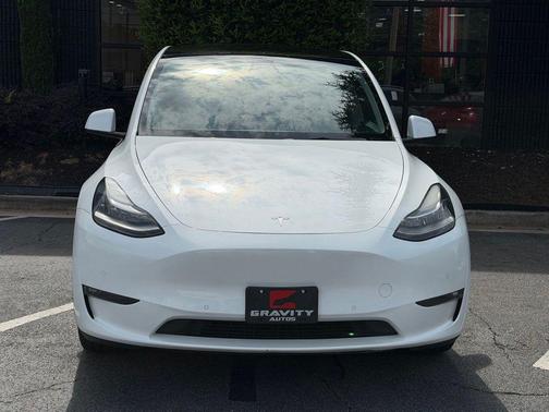 Pearl White Multi-Coat 2021 Tesla Model Y Long Range Dual Motor All-Wheel Drive