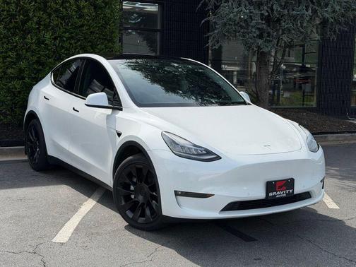 Pearl White Multi-Coat 2021 Tesla Model Y Long Range Dual Motor All-Wheel Drive