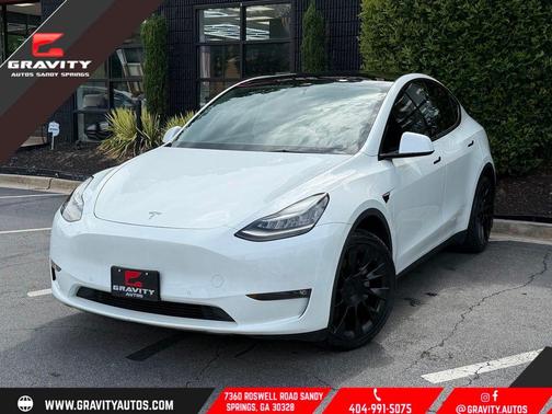 Pearl White Multi-Coat 2021 Tesla Model Y Long Range Dual Motor All-Wheel Drive