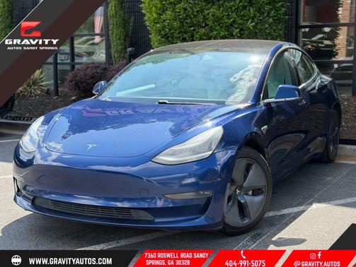 Deep Blue Metallic 2018 Tesla Model 3 Long Range