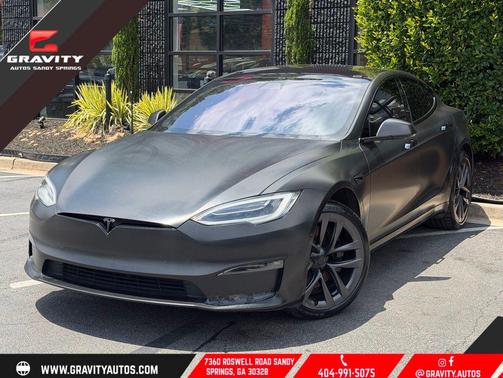 Solid Black 2021 Tesla Model S Plaid
