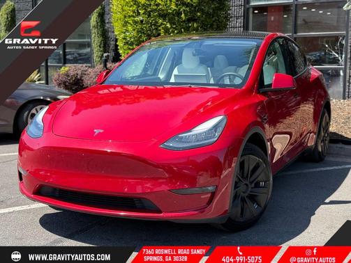 Red Multi-Coat 2021 Tesla Model Y Long Range Dual Motor All-Wheel Drive