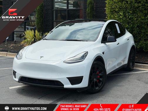 Pearl White Multi-Coat 2021 Tesla Model Y Long Range Dual Motor All-Wheel Drive